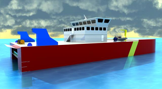 The EST Ocean Capable Off-shore Rig Support and Oil Spill Recovery Vessel (55 metres LOA)